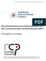 Recomendaciones ERC 2015. Principales Novedades
