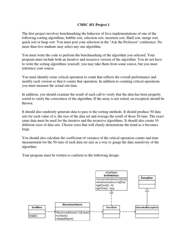 Project 1 | PDF | Algorithms | Mathematical Concepts