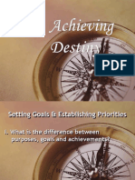 Setting Goals and Establishing Priorities