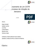 Dimensionamento de Um CSTR para o Processo de Nitração Do Benzeno