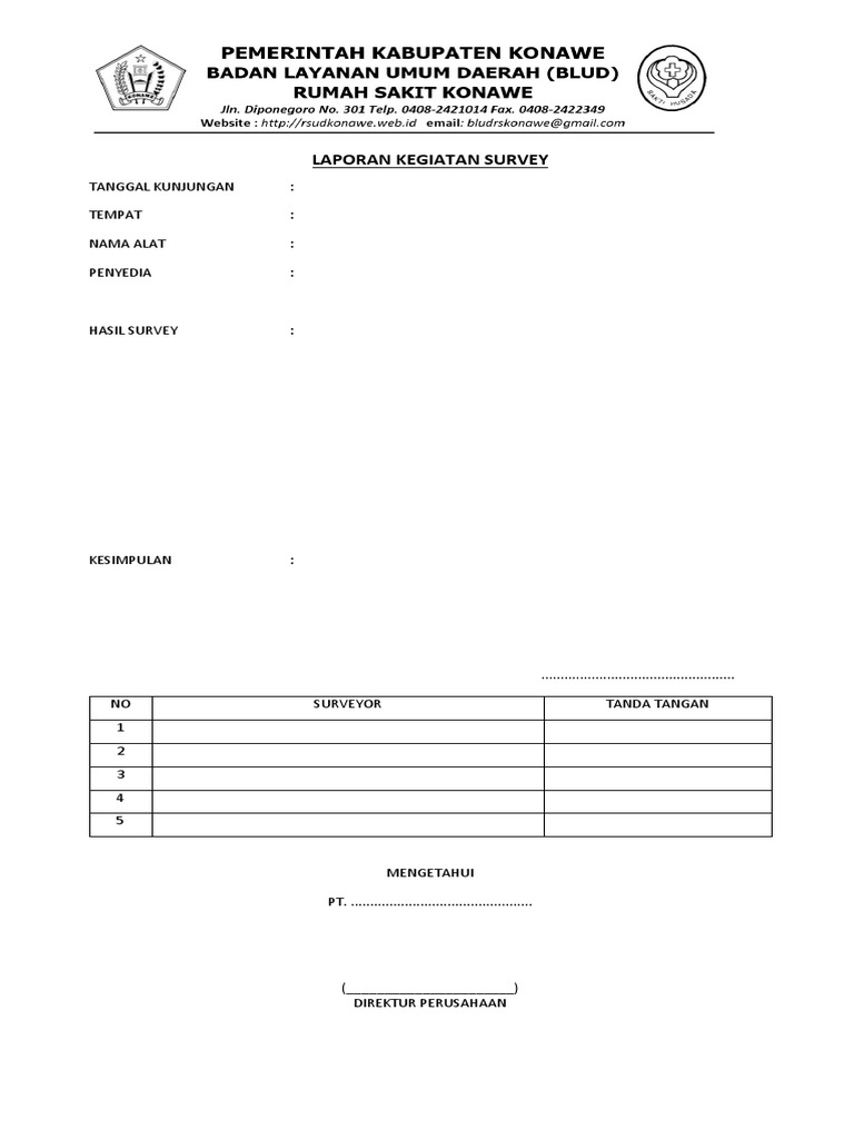 Format Kunjungan Kerja