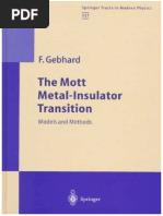 (Florian Gebhard) The Mott Metal-Insulator Transit (B-Ok - Xyz) PDF