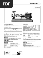 KSB Etanorm SYA Type Series Booklet