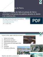 Conferencia # 3 Causas de Falla en Presas de Tierra. Prioridad y Secuencia.