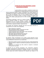 Producción de grasas industriales y automotrices en Bolivia