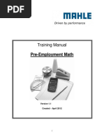 Pre Employment Math Morristown