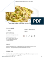 Fokhagymás-csirkés Spagetti Recept _ APRÓSÉF