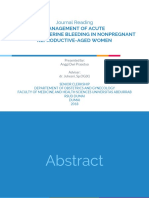 Management of Acute Abnormal Uterine Bleeding in Nonpregnant Reproductive-Aged Women