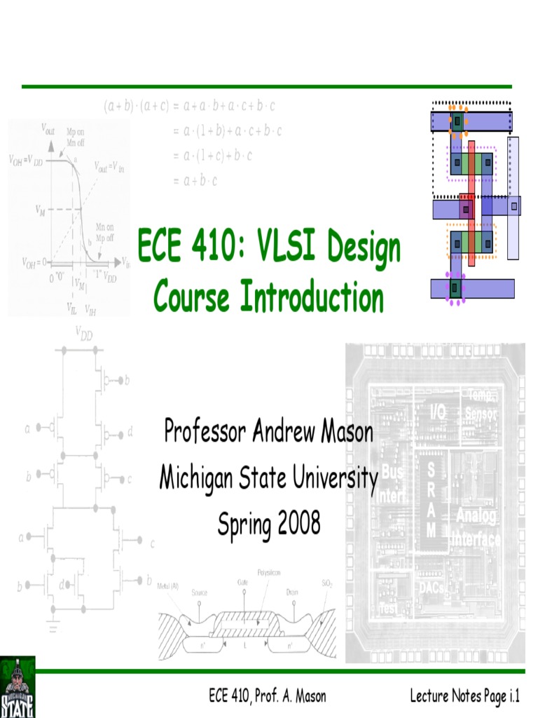 ECE 410: VLSI Design Overview | PDF | Mosfet | Field Effect Transistor