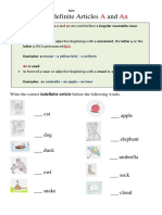 The Indefinite-Articles A and An