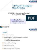 Overview of Oracle Discrete Costing for MFG v2