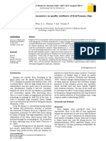 Effect of Processing Parameters On Quality Attributes of Fried Banana Chips