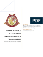 Human Resource Accounting-A Specialized Branch of Accounting