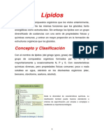 Lípidos: Concepto, Clasificación y Funciones Biológicas