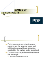 Performance of Contract