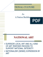 National Culture: As A Nation Building