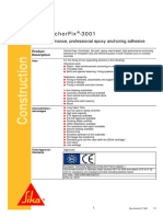 Sika Anchorfix - 3001: High-Performance, Professional Epoxy Anchoring Adhesive