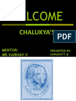 Welcome: Chalukya'S