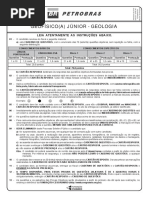 Prova 12 - Geofísico Júnior - Geologia