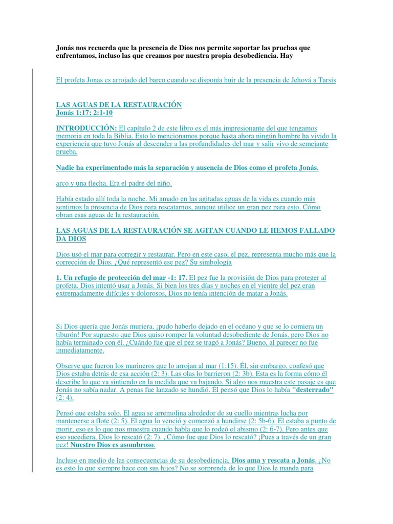 Jonás Nos Recuerda Que La Presencia De Dios Nos Permite Jonás Nos Recuerda Que La Presencia De Dios Nos Permite