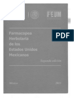 Farmacopea Herbolaria de Los Estados Unidos Mexicanos Segunda Edicion 2013
