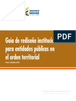 Gua Rediseño Institucional Entidades Publicas Orden Territorial