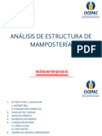 Análisis de Estructura de Mamposteria