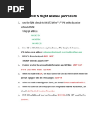 REP=HIA flight release procedure