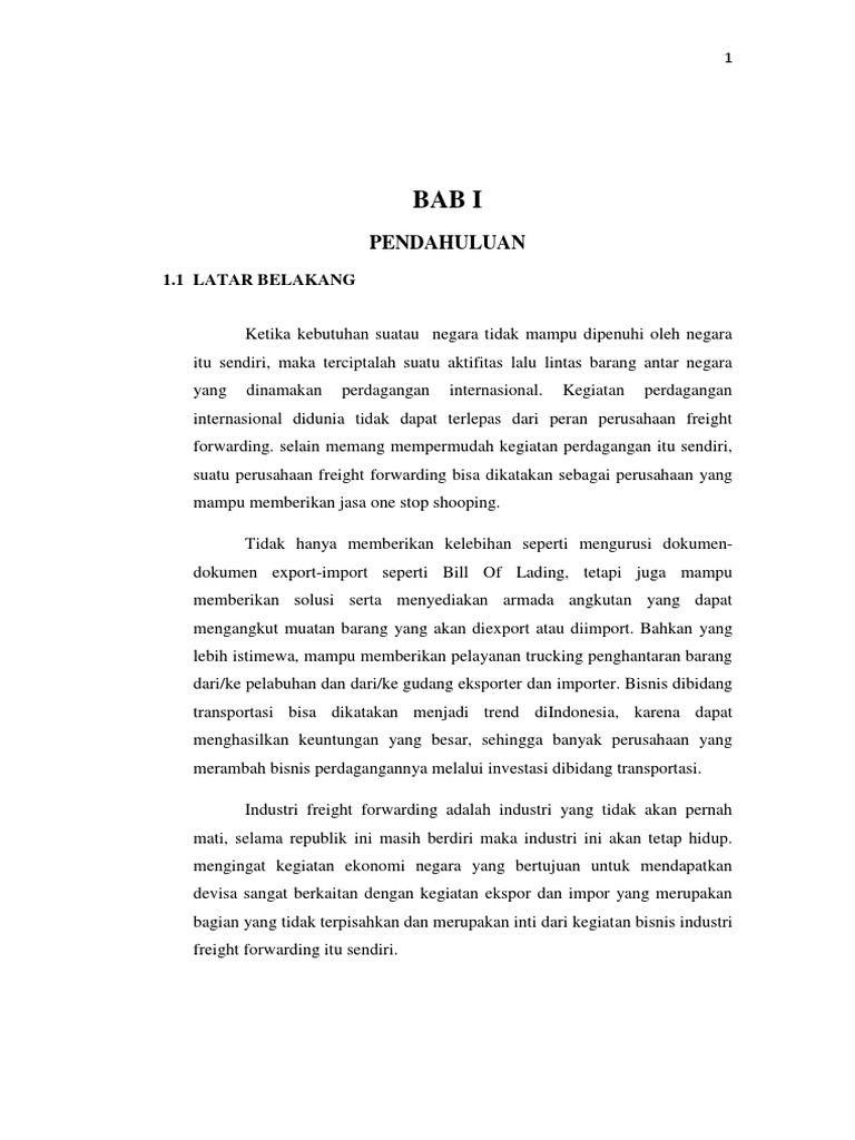 Makalah Freight Forwarding PDF