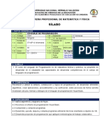 Sílabo Lenguaje de Programación