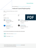 Ciprofloxacin-Induced Crystal Nephropathy: Iranian Journal of Kidney Diseases May 2014