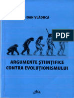 Argumente Stiintifice Contra Evolutionismului