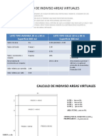 Cálculo de división de indiviSO para venta conjunta de 4 lotes