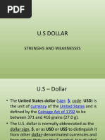 U.S Dollar: Strenghs and Weaknesses