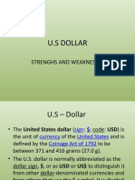 U.S Dollar: Strenghs and Weaknesses
