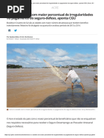 Acre é o Estado Com Maior Percentual de Irregularidades No Pagamento Do Seguro-Defeso, Aponta CGU _ Acre _ G1