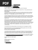 White Helmets Emails to Roger Waters