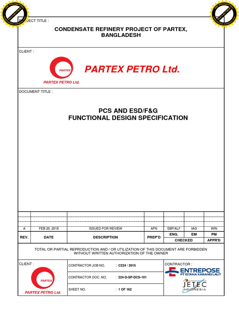 ESDF&G Functional Design Specification | PDF