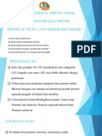 Kolej Vokasional Nibong Tebal Etn 7052 Power Electronic Define Ac To DC Converter (Rectifier)