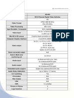 SE-600 Spec Sheet