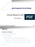 Circuits Design For Low Power: Advance Digital Integrated Circuit Design