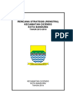Renstra Kec Cicendo Kota Bandung 2013-2018