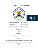 Gabungan Soal Uas KWH D-III Gizi B Semester 5