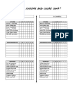 "Sibling" Hygiene and Chore Chart: 'S Checklist S Checklist