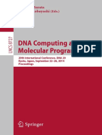 DNA Computing and Molecular Programming: Satoshi Murata Satoshi Kobayashi