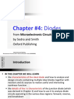 Chapter #4: Diodes: From Microelectronic Circuits Text by Sedra and Smith Oxford Publishing