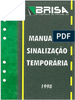 Manual de Sinalizacao Temporaria - BRISA 1998