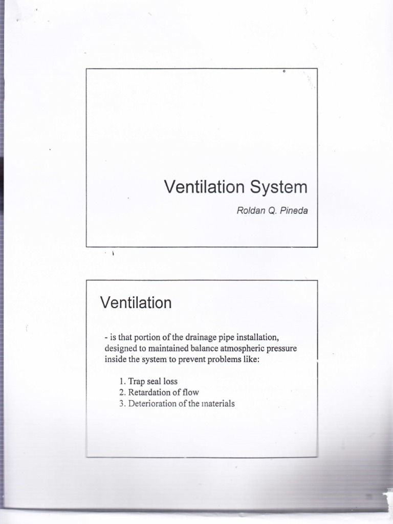 Ventilation System | PDF | Breathing | Water