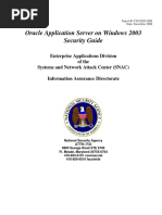 Oracle Application Server on Windows 2003 Security Guide