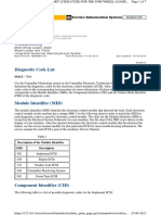 Diagnostic Code List: Troubleshooting